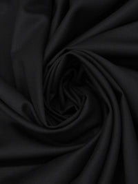 Sable Black 100% Worsted Wool Fine Twill Suiting - NY Designer - 58W