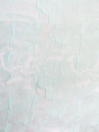 Pastel Teal 100% Polyester Floral Print Satin Jacquard - NY Designer - 64W
