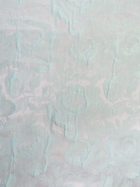 Pastel Teal 100% Polyester Floral Print Satin Jacquard - NY Designer - 64W