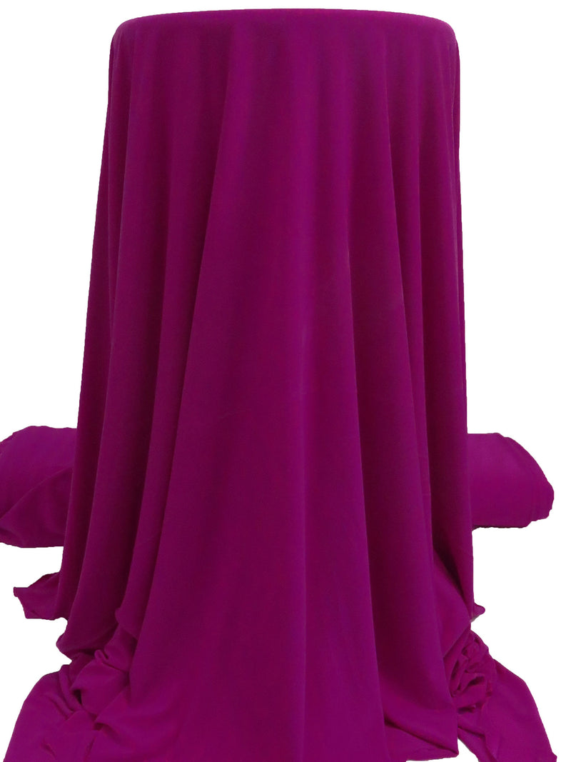 French Plum Polyester/Lycra ITY Knit 58W