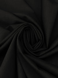 Phantom Black 100% Worsted Wool Tropical Weight Suiting - NY Designer - 58W