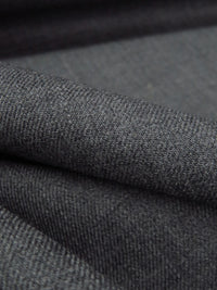 Iron Gray 100% Worsted Wool Heathered Suiting - NY Designer - 60W