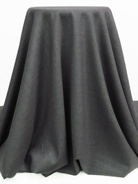 Iron Gray 100% Worsted Wool Heathered Suiting - NY Designer - 60W