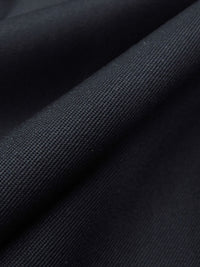 Muted Midnight Navy 100% Worsted Wool Gabardine Suiting - NY Designer - 60W