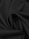 Heathered Dark Charcoal Gray 100% Worsted Wool Gabardine Suiting - NY Designer - 60W