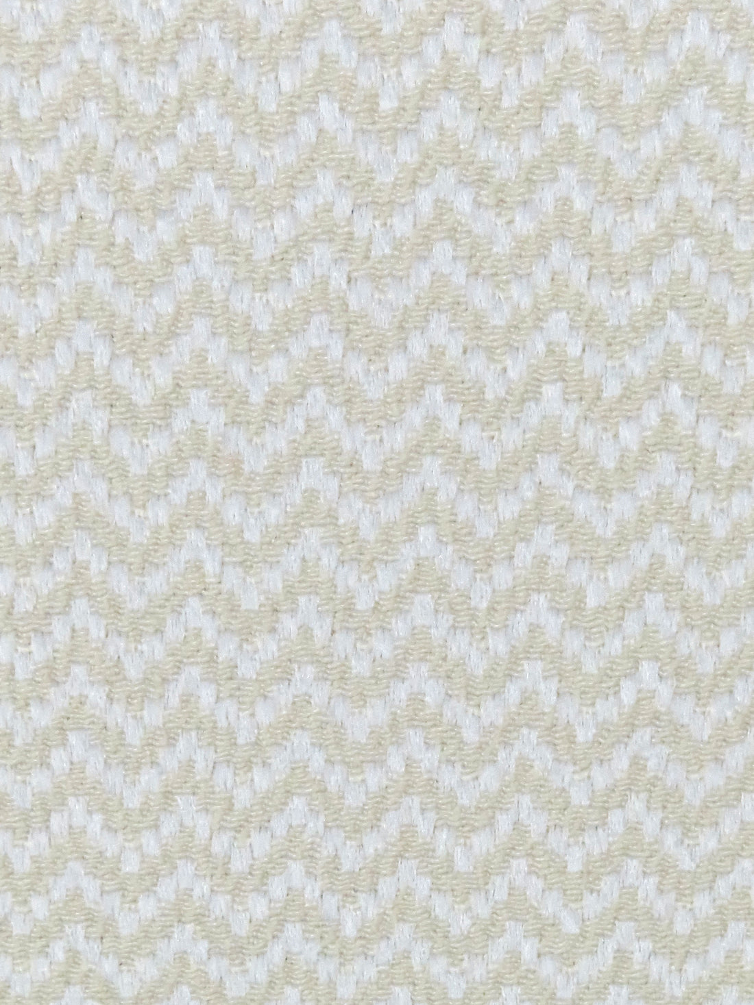 White/Sugar Cookie Rayon/Polyester/Lycra Chevron Weave Jacquard Suiting - Imported From France - 49W