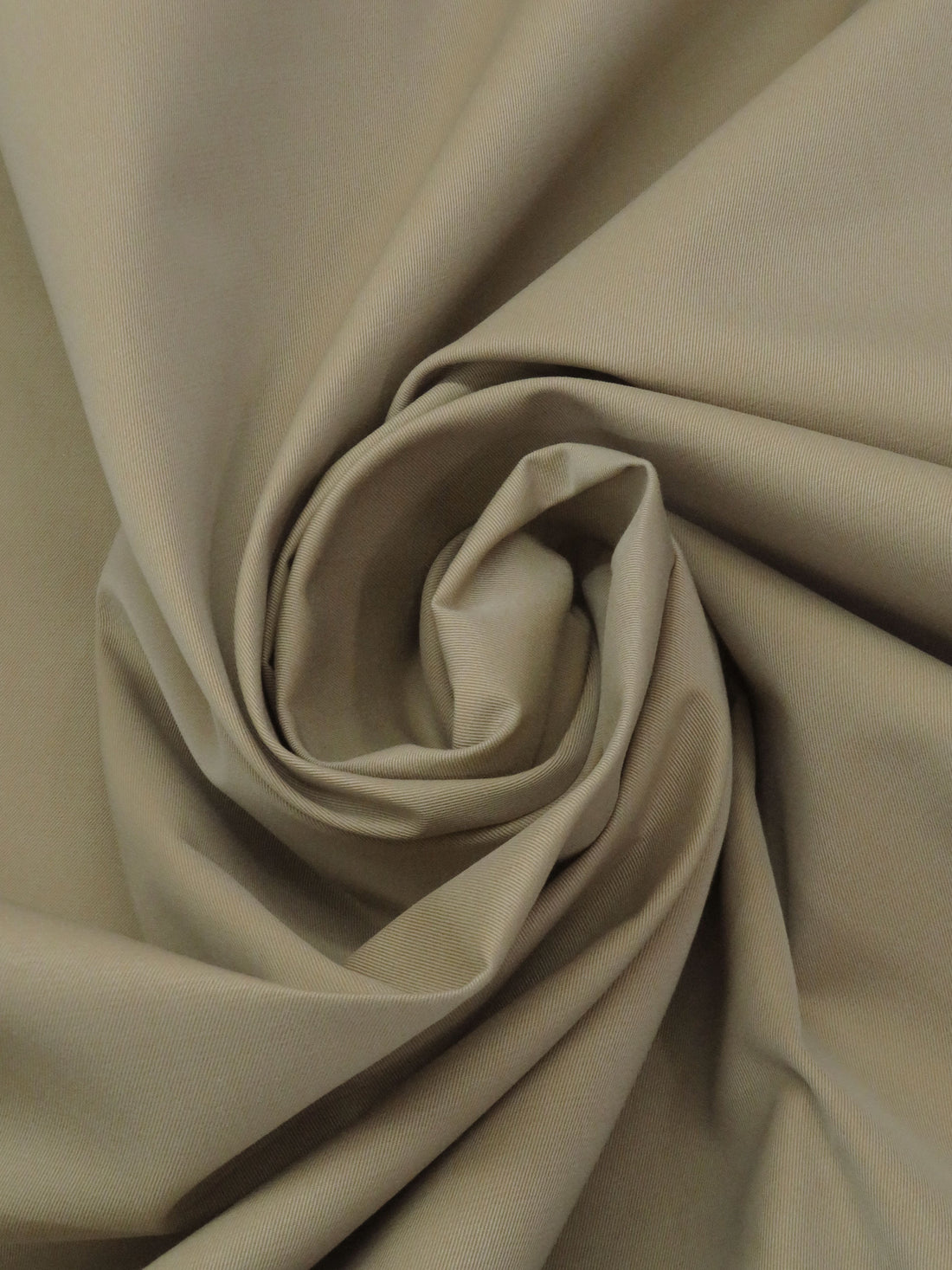 Dusty Light Tan 100% Cotton Cross-Dyed Water Repellent Twill Jacketing - NY Designer - 62W