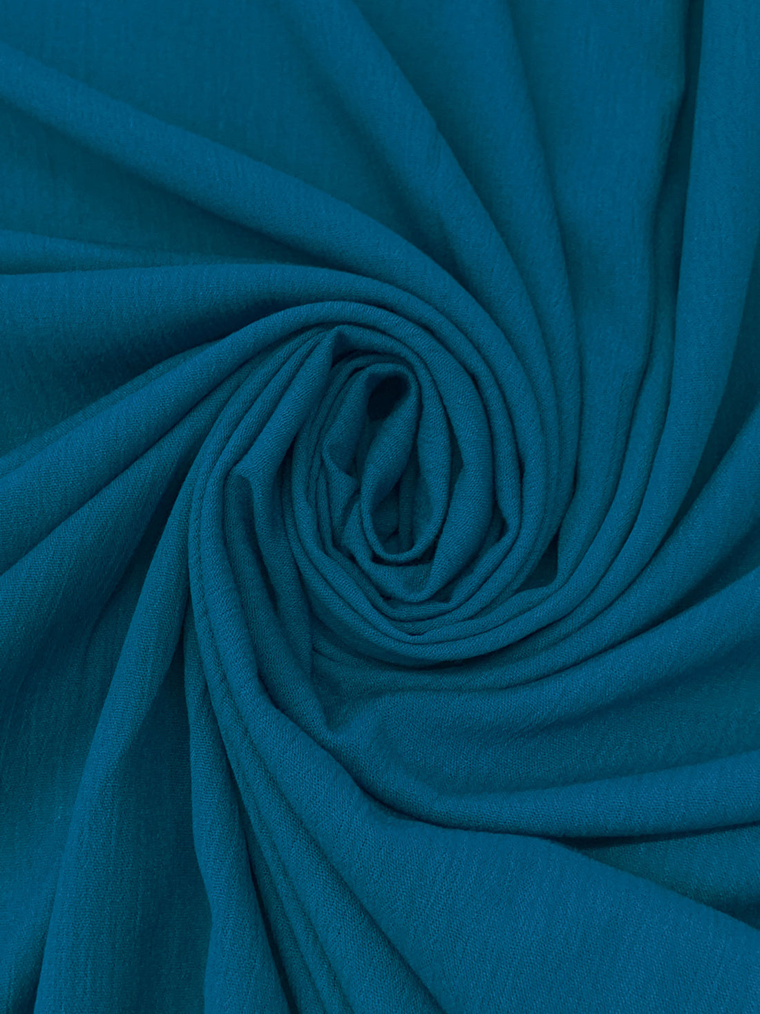 Deep Sea Blue 100% Rayon Crinkle Challis 54W