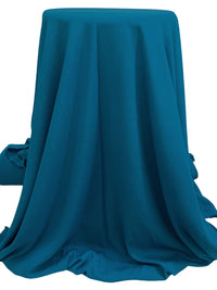 Deep Sea Blue 100% Rayon Crinkle Challis 54W