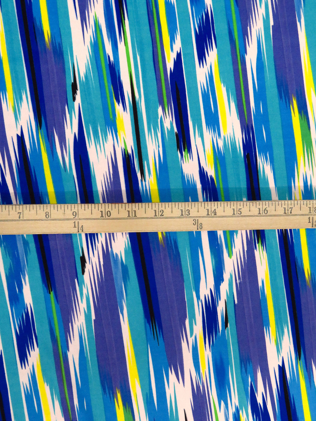 Dusty Purple/Pacific Blue/Dark Blue/Multi Nylon/Lycra Abstract Print Jersey Knit 56W