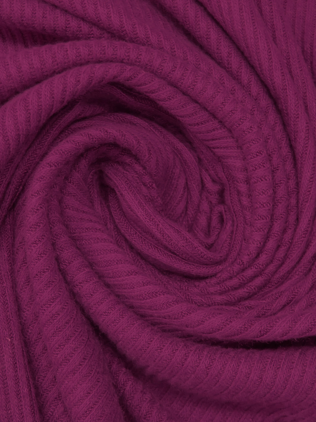 French Plum Purple Rayon/Polyester/Lycra Space-Dyed Brushed Wide Rib Sweater Knit - Michael Stars - 53W