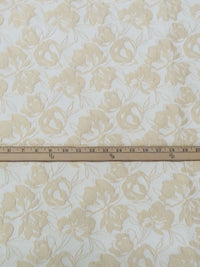 Shortbread/Ivory Polyester/Nylon Floral Jacquard Woven 46W