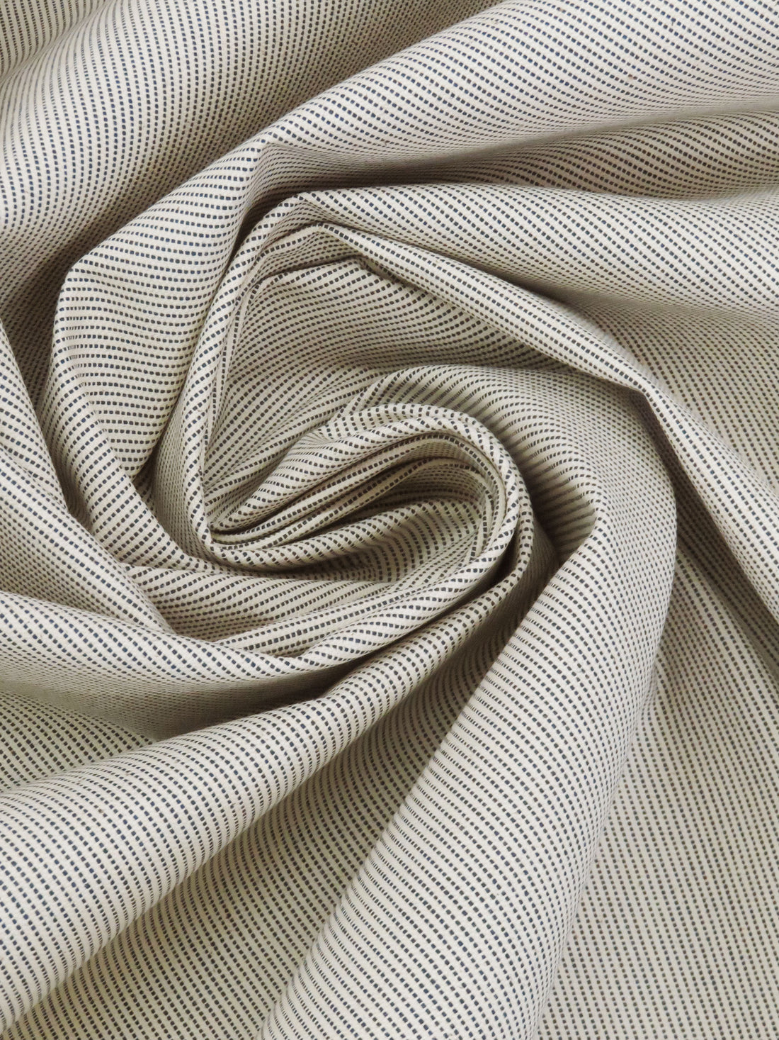 Parchment/Black 100% Cotton Vertical Ticking Stripe Canvas - NY Designer - 57W