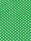 Clover Green/White Cotton/Polyester Mini Polka Dot Print Broadcloth 60W