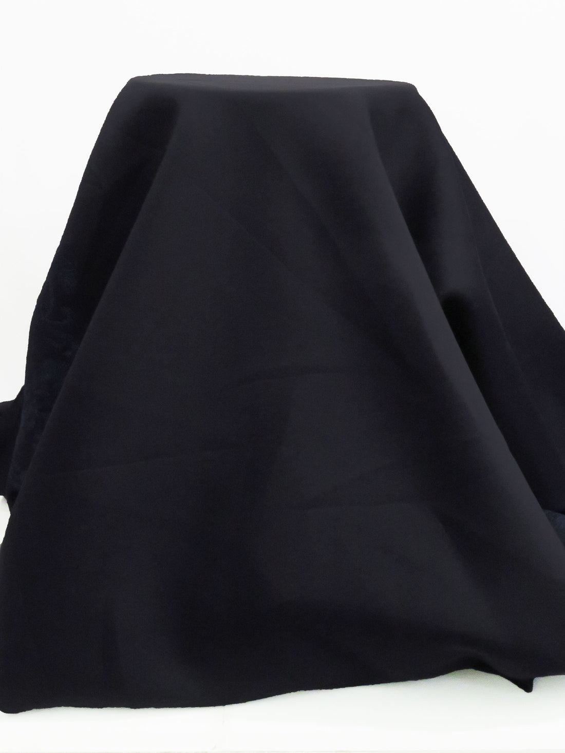 Midnight Navy/Dark Ocean Blue 100% Polyester Double Border Floral Embroidered Scuba Spacer Knit - NY Designer - 63W