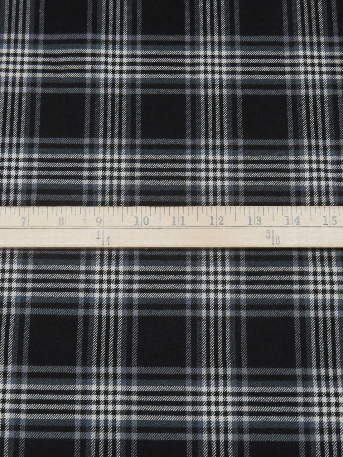 Black/Pastel Gray/Mid Gray/Multi 100% Polyester Plaid Weave Suiting 57W