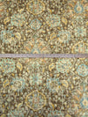 Wheat/Pullman Brown/Dark Sea Green/Multi 100% Polyester Distressed Traditional Medallion Print Chenille Woven 54W