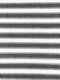 White/Black/Pale Gold Rayon/Metallic Horizontal Stripe Voile 56W