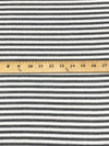 White/Black/Pale Gold Rayon/Metallic Horizontal Stripe Voile 56W