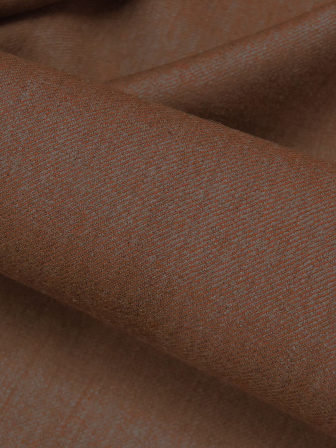 Sencha Iro Brown/Mid Gray 100% Wool Super 100 Heathered Flannel Suiting - Imported From England - 59W