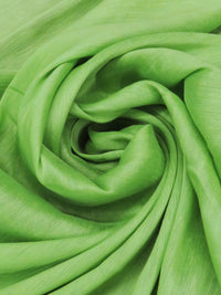 Sour Apple Green Linen/Silk Slubbed Organza 54W