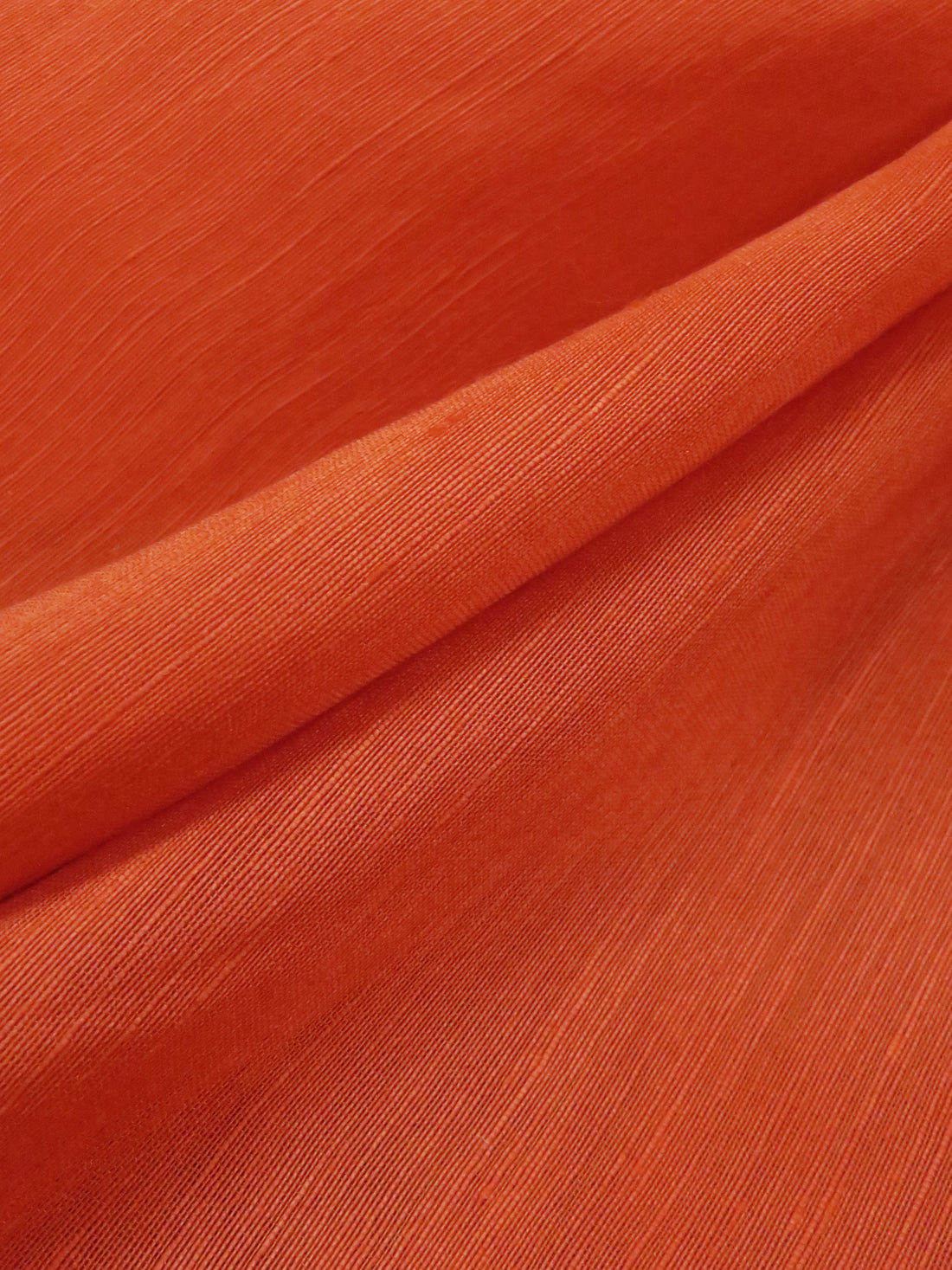 Flame Orange Linen/Silk Slubbed Organza 54W