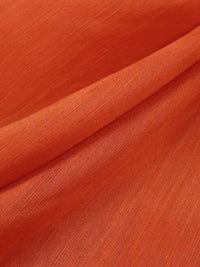 Flame Orange Linen/Silk Slubbed Organza 54W