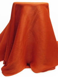 Flame Orange Linen/Silk Slubbed Organza 54W