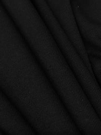 Noir Black Rayon/Lycra Jersey Knit 56W