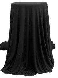 Noir Black Rayon/Lycra Jersey Knit 56W