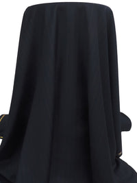 Dark Midnight Navy/Mid Gray 100% Merino Wool Super 120 Vertical Pinstripe Weave Suiting 59W