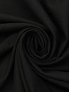 Black Polyester/Wool Double Weave Suiting 58W