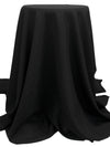 Black Polyester/Wool Double Weave Suiting 58W