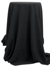Black Polyester/Rayon/Lycra Drapey Stretch Suiting - Imported From Japan - 45W