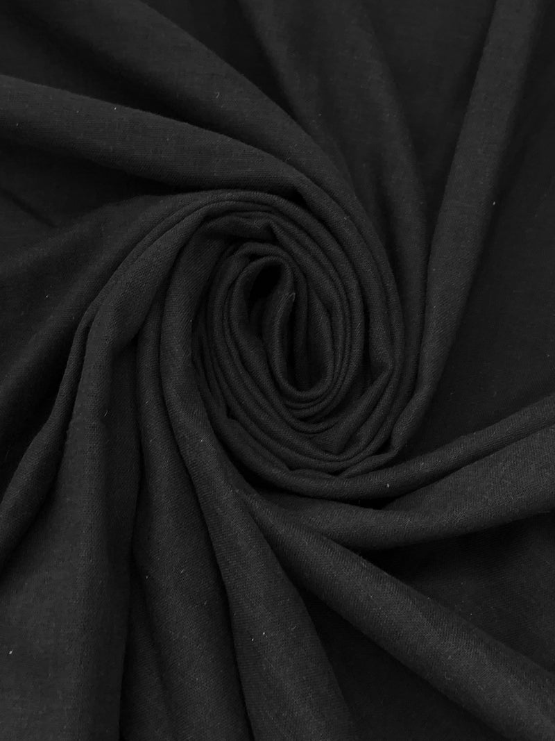 Black 100% Cotton Double Gauze - NY Designer - 43W