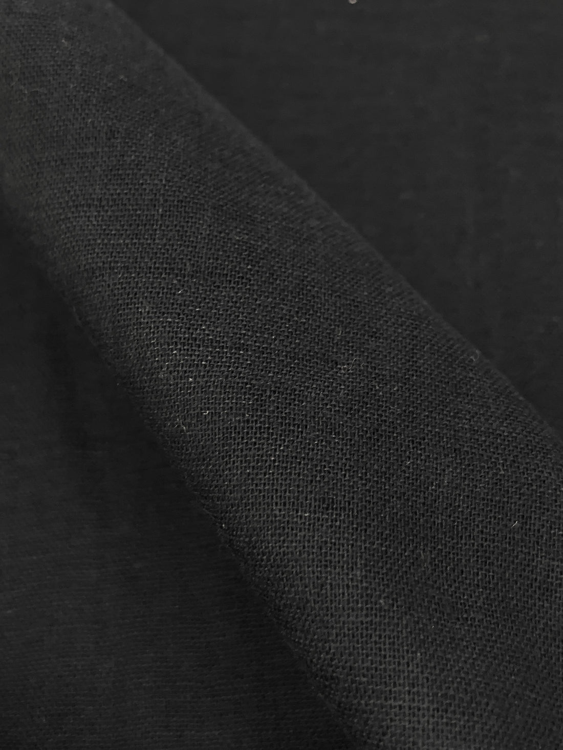 Black 100% Cotton Double Gauze - NY Designer - 43W