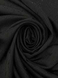 Black Acetate/Metallic Floral Jacquard Woven 45W