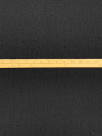 Black Acetate/Metallic Floral Jacquard Woven 45W