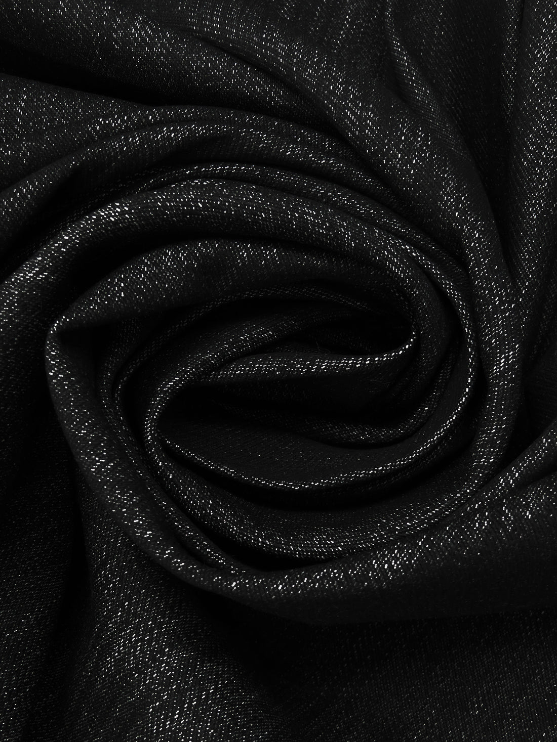 Matte Black Cotton/Lycra Stretch Denim 62W