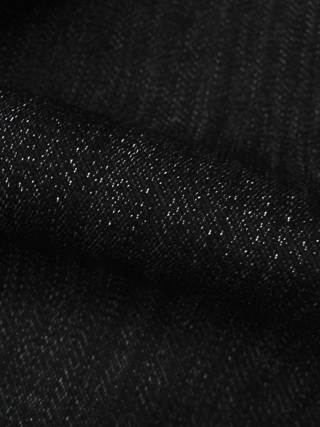 Matte Black Cotton/Lycra Stretch Denim 62W
