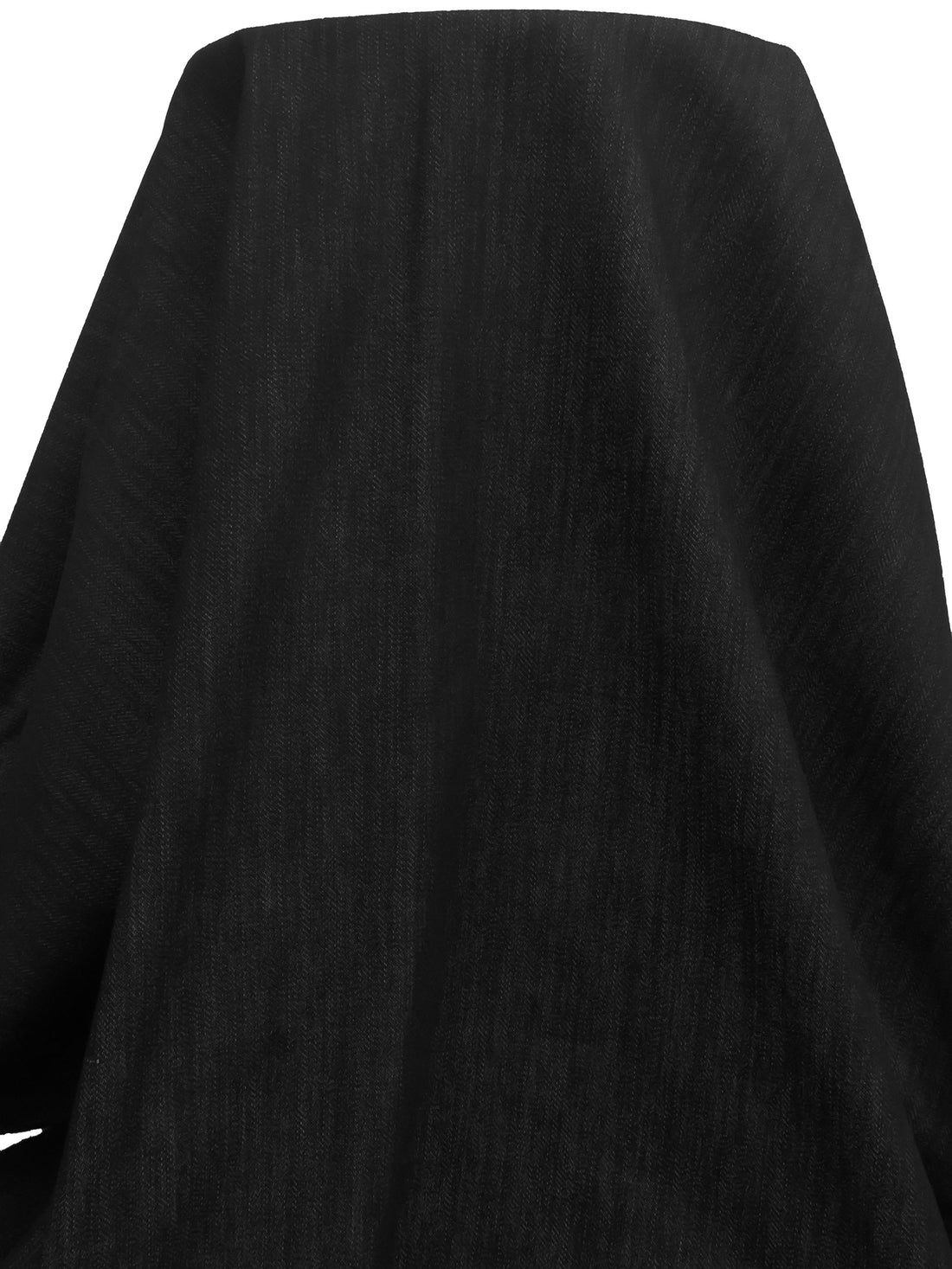 Matte Black Cotton/Lycra Stretch Denim 62W