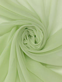 Soft Olivine 100% Silk Chiffon 54W