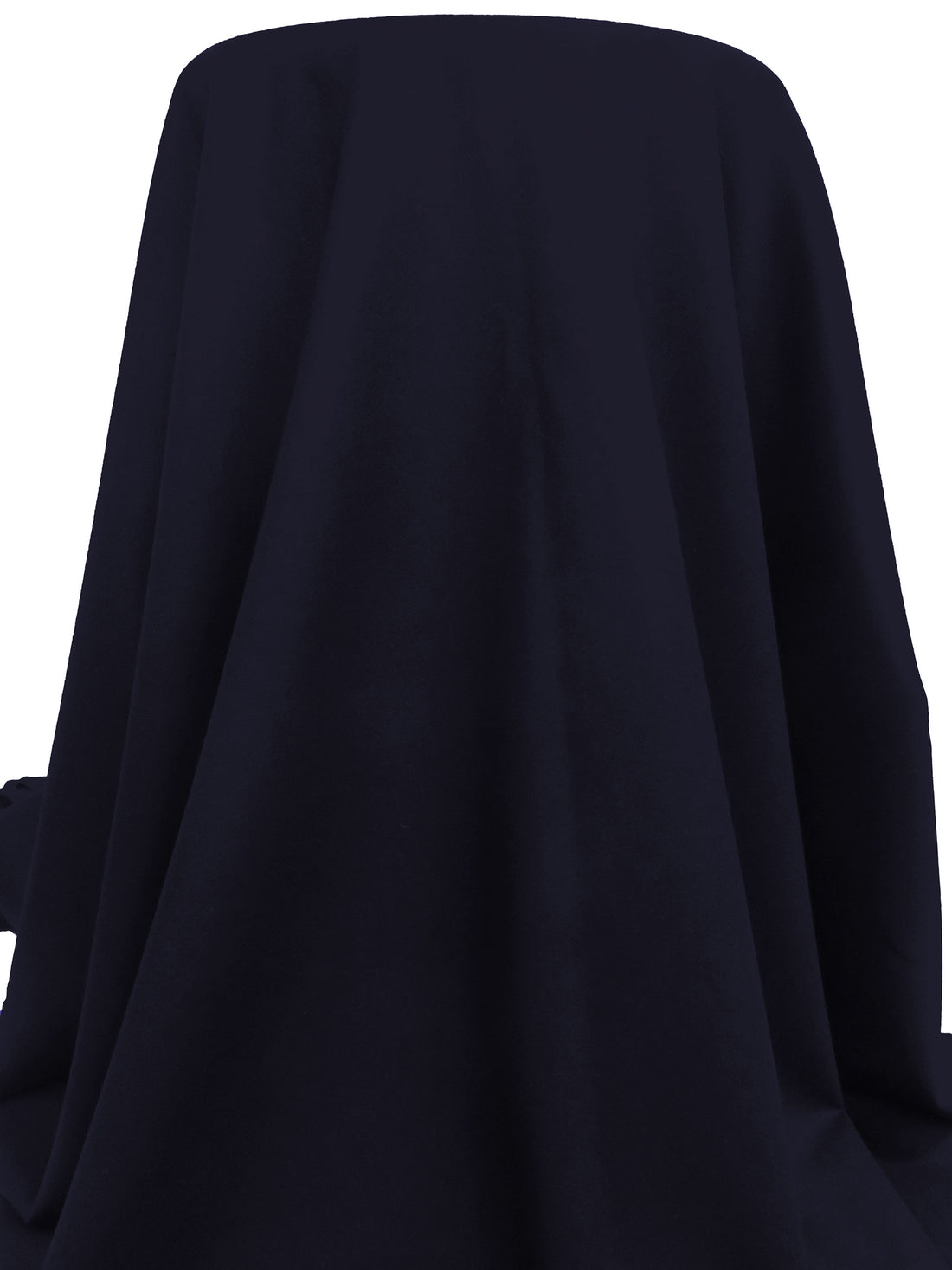 Midnight Navy 100% Wool Flannel Suiting 60W