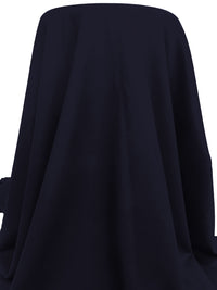 Midnight Navy 100% Wool Flannel Suiting 60W