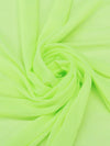 Nuclear Green 100% Polyester Chiffon 58W