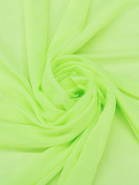 Nuclear Green 100% Polyester Chiffon 58W