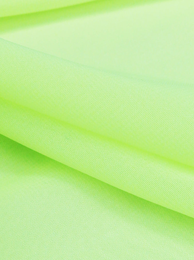 Nuclear Green 100% Polyester Chiffon 58W