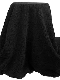Black 100% Polyester Sherpa Faux Fur 64W
