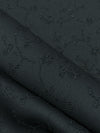 Charcoal Acetate/Metallic Floral Vine Weave Satin Jacquard 54W