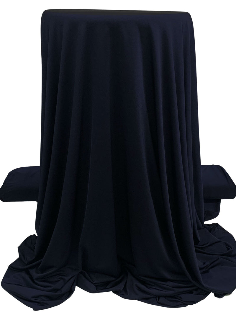 Dark Navy Polyester/Lycra FTY Knit 56W